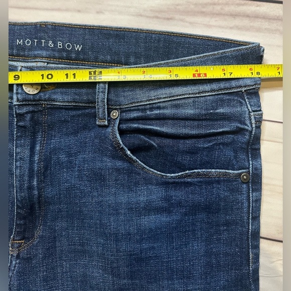 Mott & Bow Jeans Men's 34x32 Skinny Wooster versatile blue Denim stretch casual - Picture 4 of 10